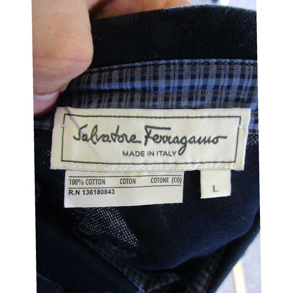 Salvatore Ferragamo Navy Blue Cotton Casual Wear … - image 6