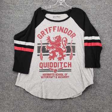 Vintage Gryffindor Quidditch Raglan Sleeve Womens… - image 1