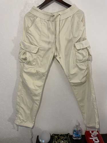 John Elliott White Sateen Cargo pants