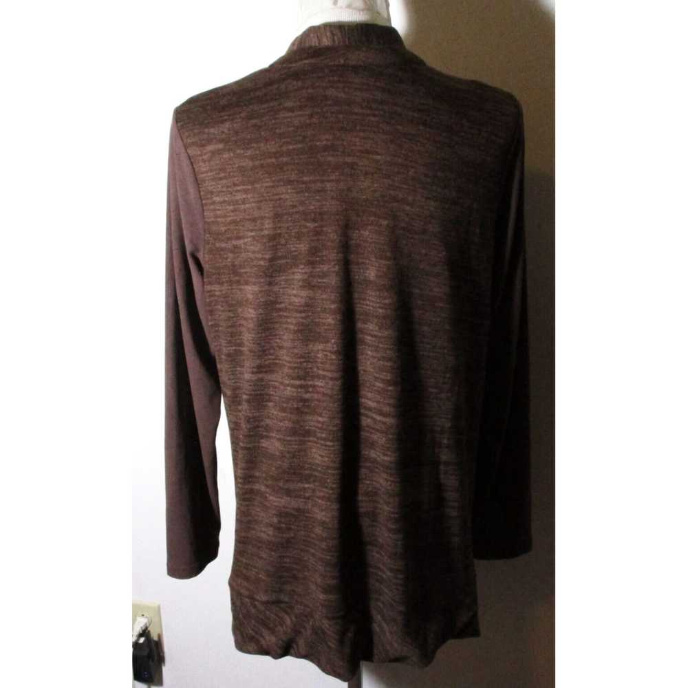 Vintage Gorgeous Brown Asymmetrical Full Zip Cove… - image 5