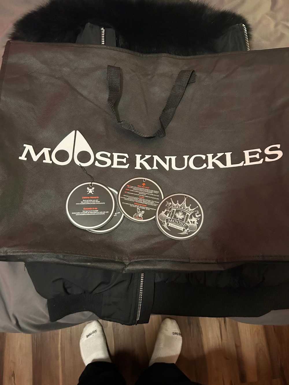 Moose Knuckles Moose knuckle bomber black with fur - image 7