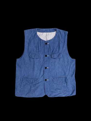 Orslow × Vintage orslow indigo Blue Vest made in … - image 1