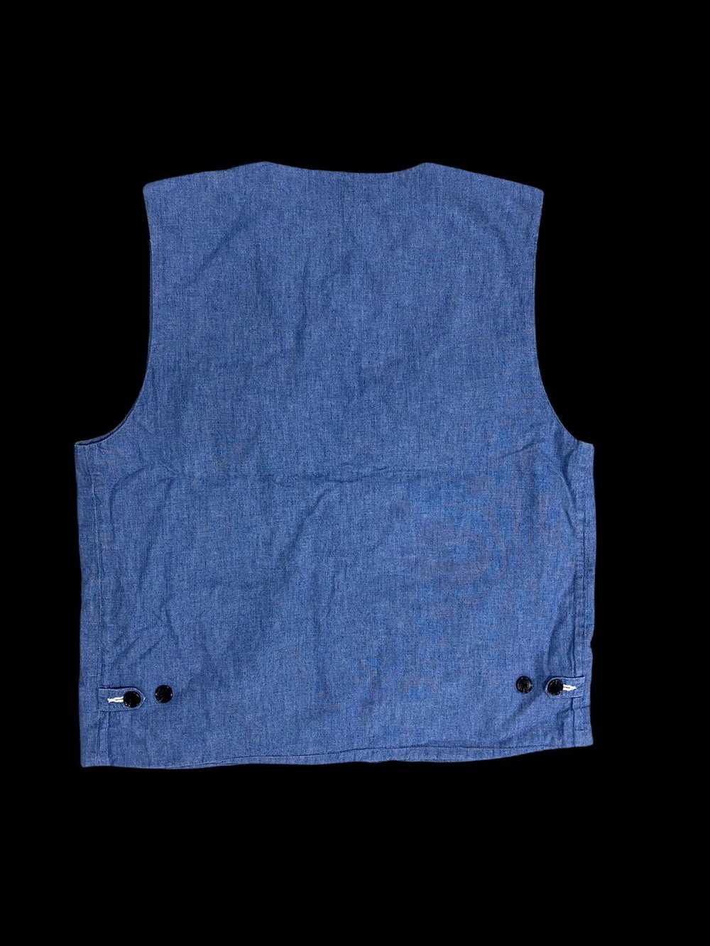 Orslow × Vintage orslow indigo Blue Vest made in … - image 2