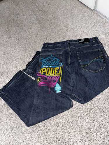 Southpole Southpole embroidered skater denim jeans