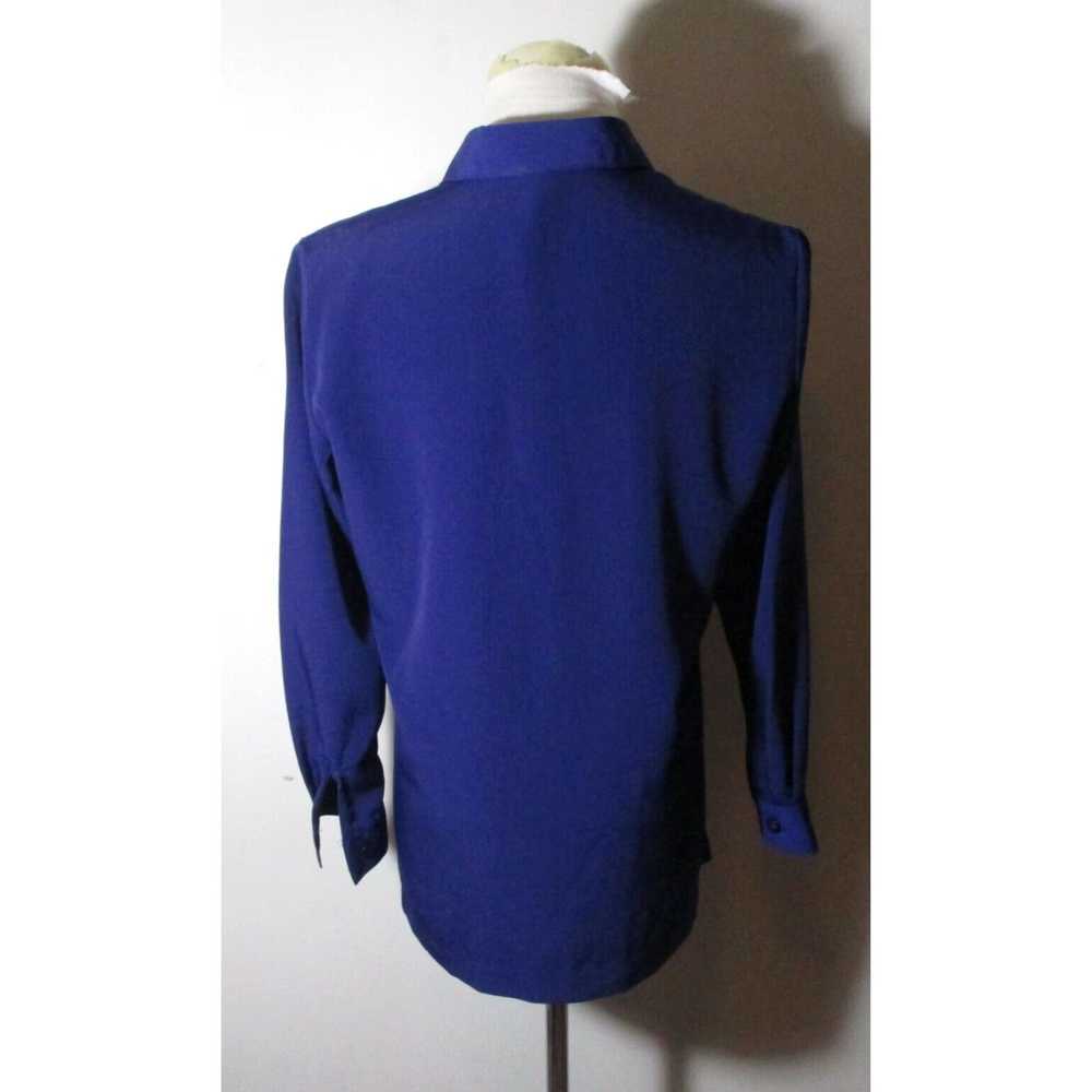 Vintage China Blue Elegant Long Sleeve Shirt for … - image 5