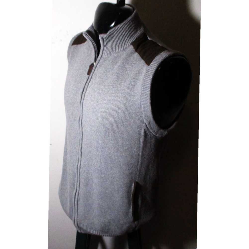 Chaps Gray CHAPS Sweater Golf Vest for Men in Ful… - image 4