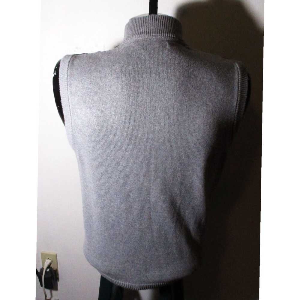 Chaps Gray CHAPS Sweater Golf Vest for Men in Ful… - image 5