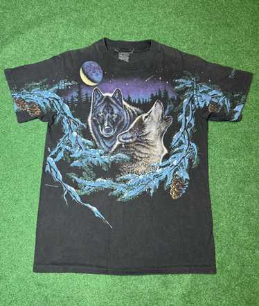 Vintage buy 90’s Nature Wolf AOP T-Shirt