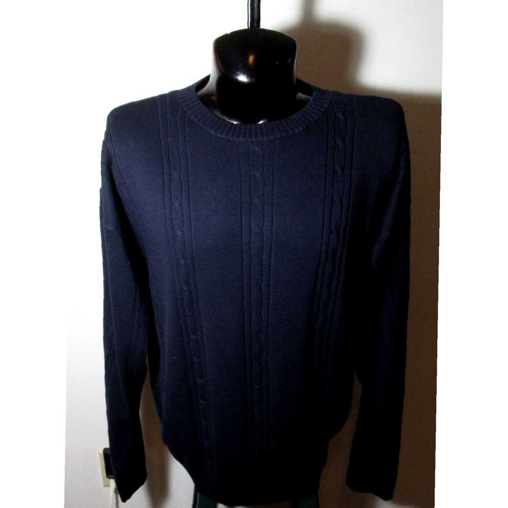 Ralph Lauren Luxurious Navy Blue Crew Neck Knit S… - image 1