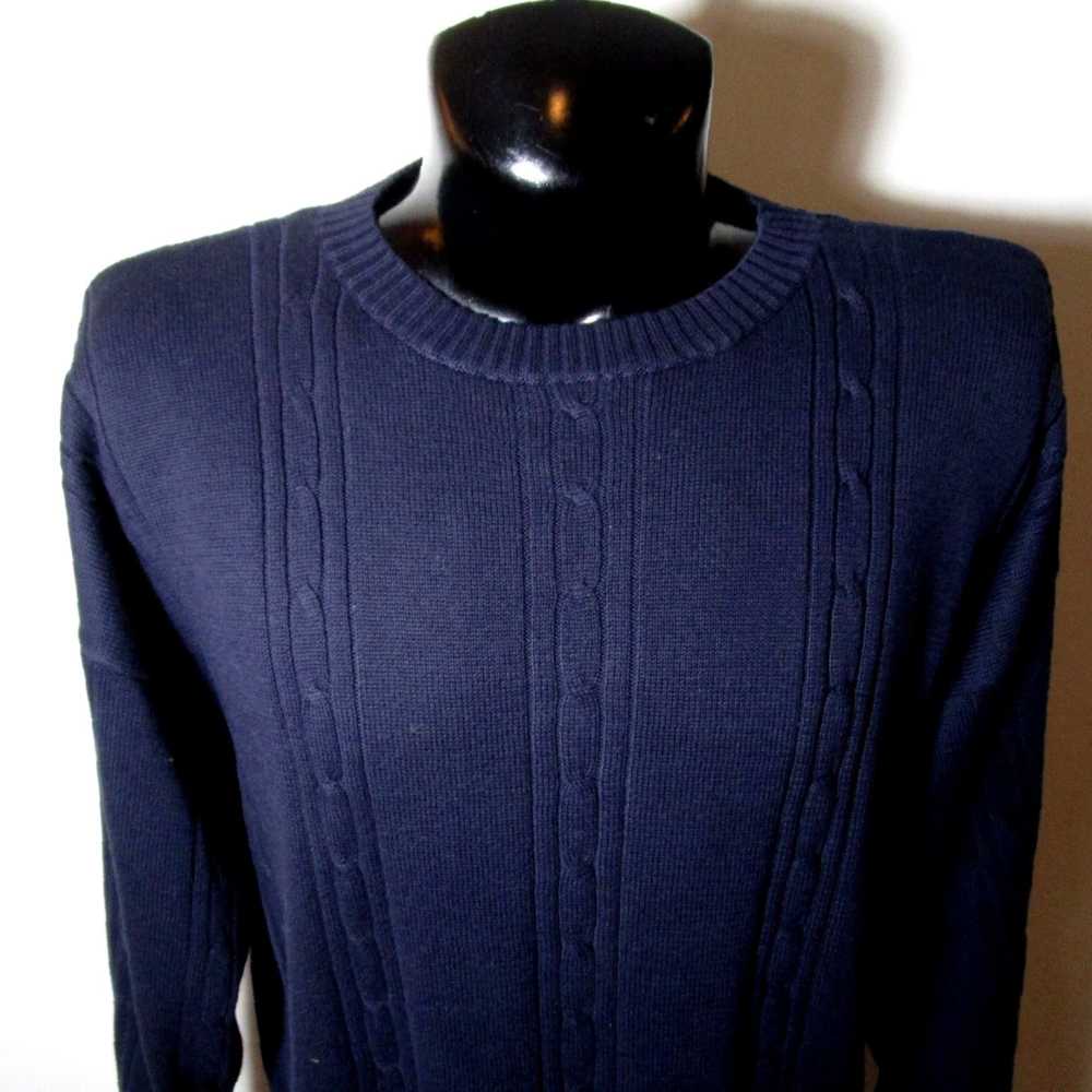 Ralph Lauren Luxurious Navy Blue Crew Neck Knit S… - image 2