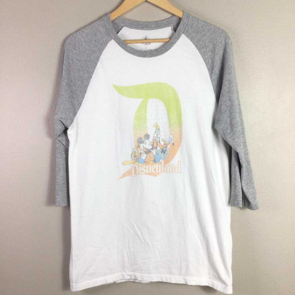 Disney Retro faded Disneyland Parks 3/4 Sleeve Gr… - image 1