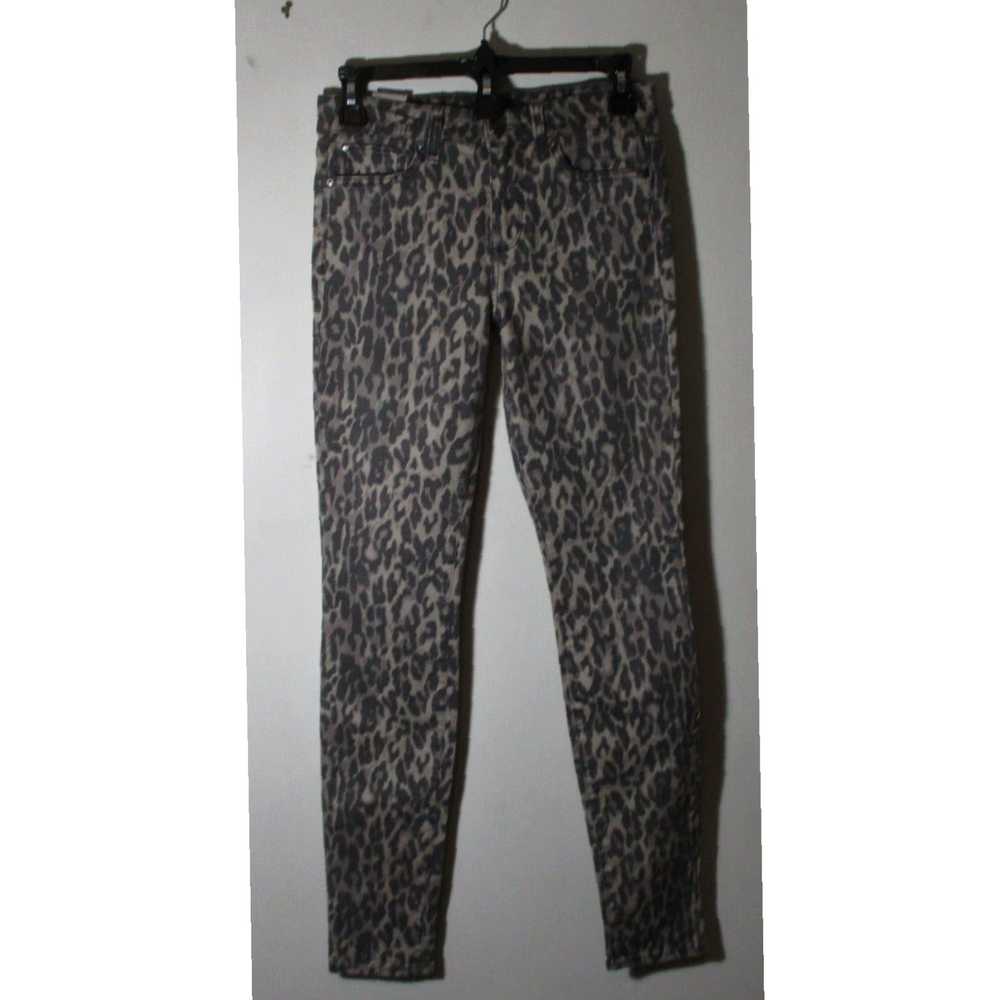 Vintage Gray Leopard Print Skinny Fit Women's ELS… - image 1