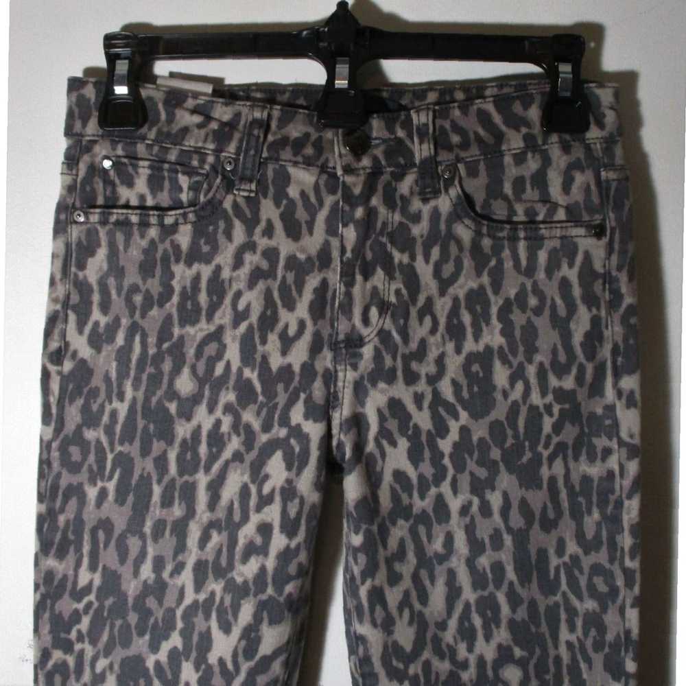 Vintage Gray Leopard Print Skinny Fit Women's ELS… - image 2