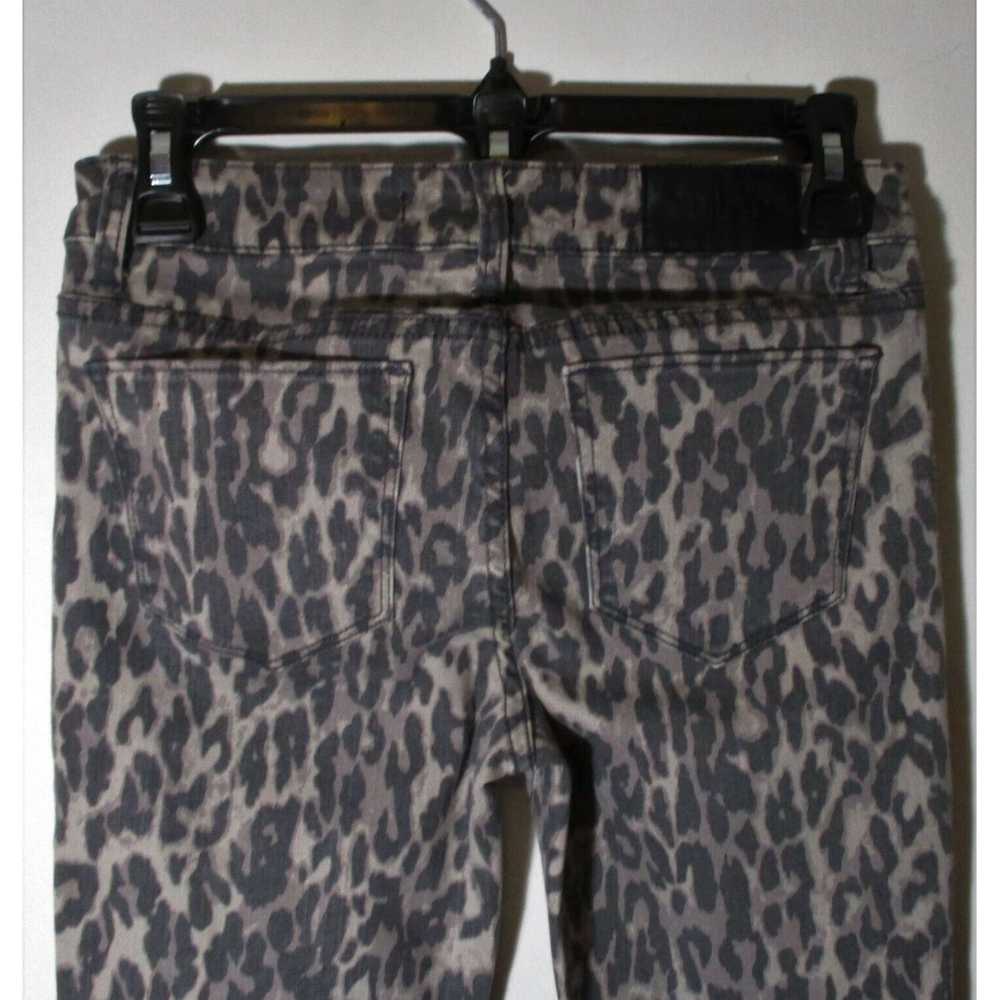 Vintage Gray Leopard Print Skinny Fit Women's ELS… - image 4