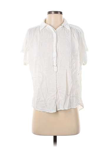 Lucky Brand Women White Short Sleeve Blouse S - image 1