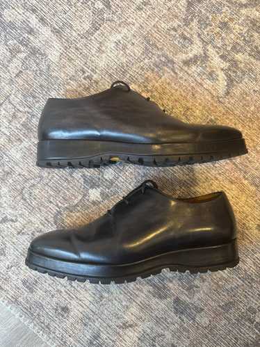 Designer Patinated Leather Oxford Shoes / similar 