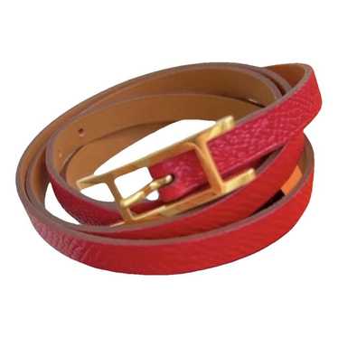 Hermès Clic Cadenas leather bracelet