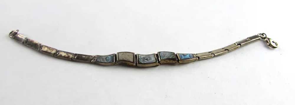 Sterling SIlver Abalone Bracelet - image 10