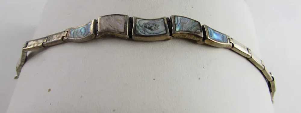 Sterling SIlver Abalone Bracelet - image 5