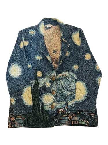 Vintage Starry Nights Tapestry Blazer