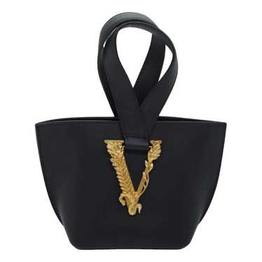 Versace Virtus leather handbag