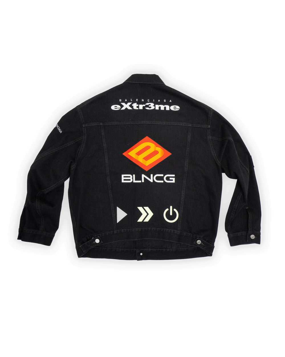 Balenciaga FW21 Boxy Gamer Denim Jacket - image 2