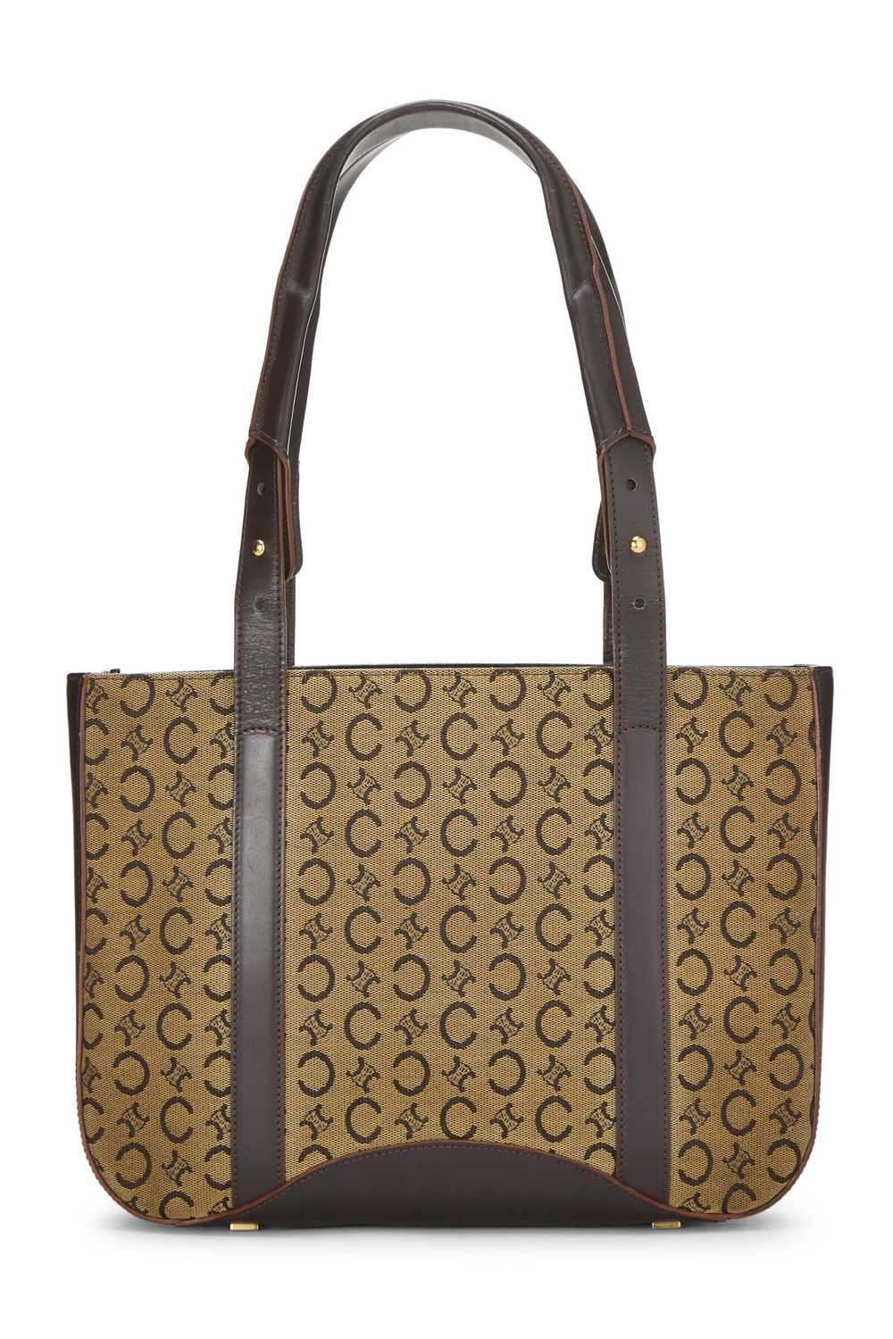 Brown Triomphe Canvas Handbag Send in SMS Send in… - image 4