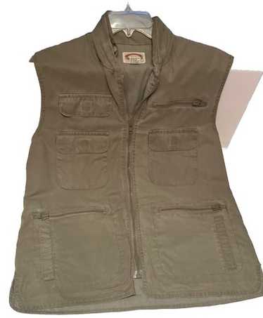 トップス 80s vintage banana republic vest ventile VINTAGE Banana Republic Vest Mens Large Beige Safari Utility