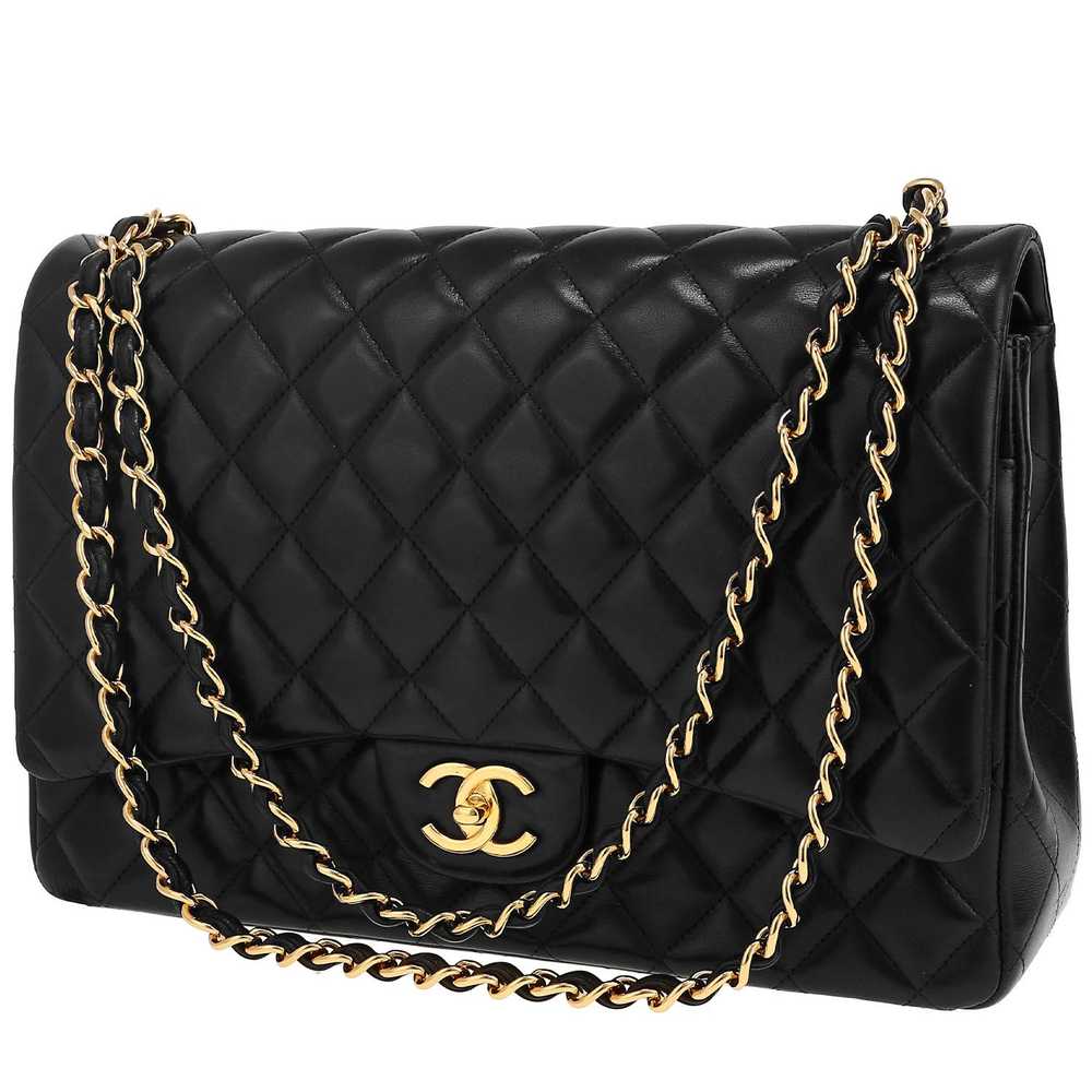 Chanel Timeless Maxi Jumbo shoulder bag in black … - image 1