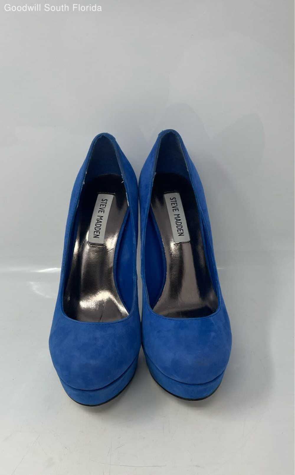 Steve Madden Womens Caryssa Blue Leather Stiletto… - image 3