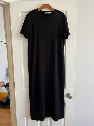 Nina Leonard Long Black Dress w/Short-sleeves (XL)