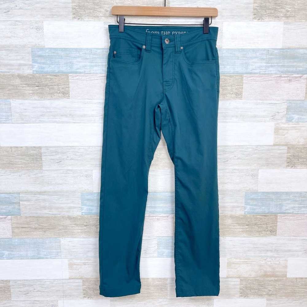 Prana PrAna Brion Hiking Pants Green Slim Fit Nyl… - image 1