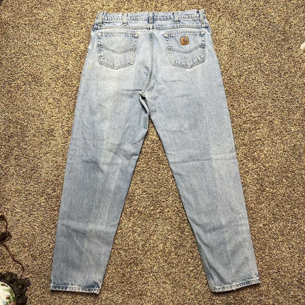 Carhartt × Vintage Vintage Carhartt Jeans Faded D… - image 2