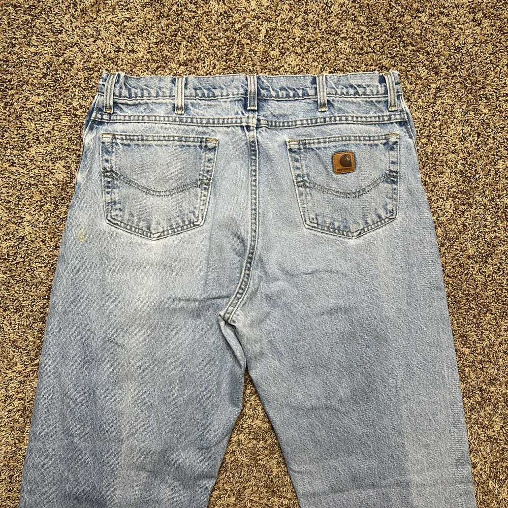 Carhartt × Vintage Vintage Carhartt Jeans Faded D… - image 3