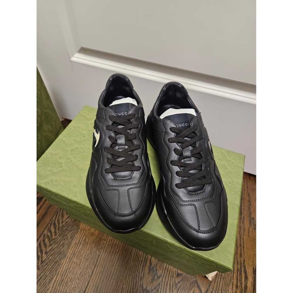 Gucci Rhyton leather trainers - image 5