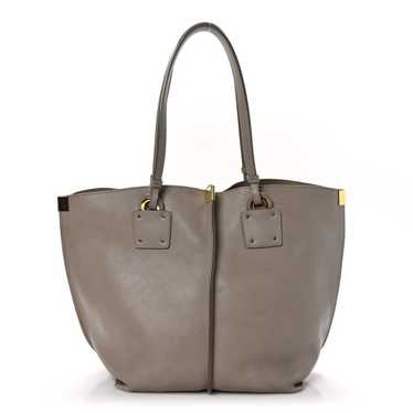 CHLOE Smooth Calfskin Medium Vick Tote Motty Grey - image 1