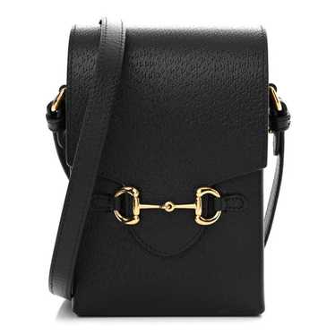 GUCCI Dollar Calfskin Vertical Horsebit 1955 Cross