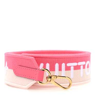 LOUIS VUITTON Jacquard Logo Shoulder Strap Pink