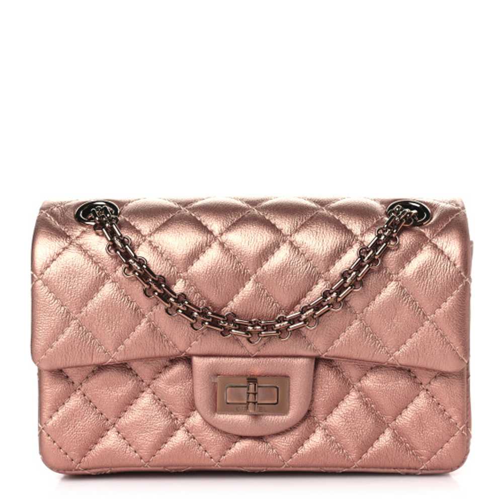 CHANEL Metallic Grained Calfskin Quilted 2.55 Rei… - image 1