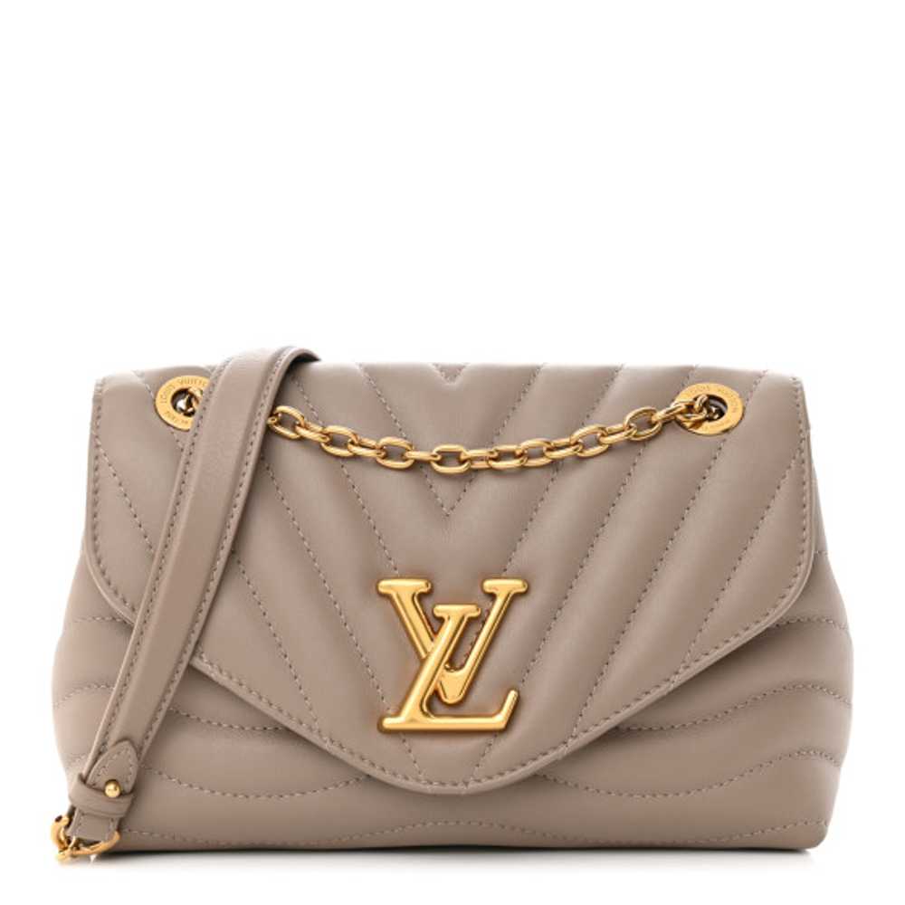 LOUIS VUITTON Calfskin LV New Wave Chain Bag Taupe - image 1