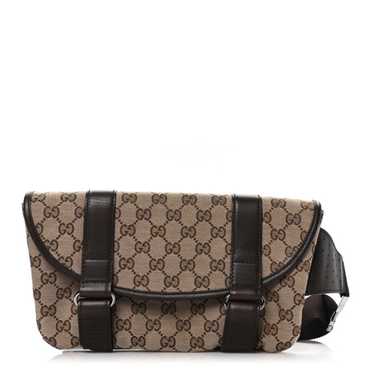 GUCCI  Monogram Waist Belt Bag Dark Brown - image 1