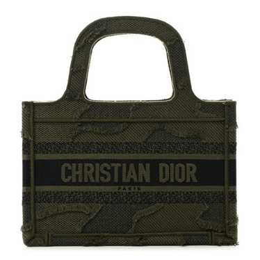 CHRISTIAN DIOR Canvas Embroidered Camouflage Mini 