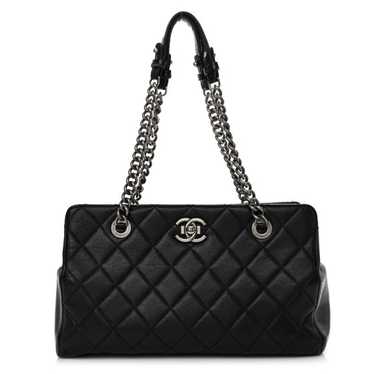 CHANEL Goatskin Perfect Edge Tote Black - image 1