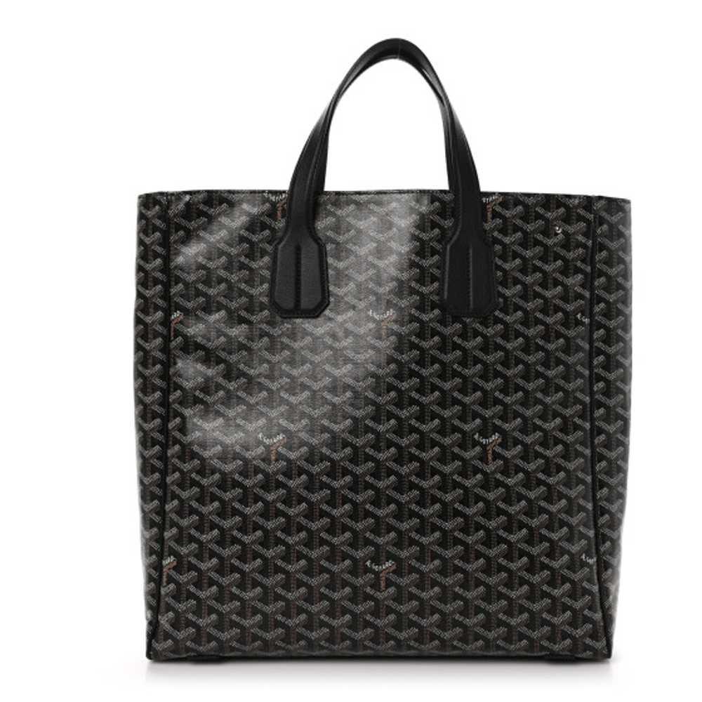 GOYARD Goyardine Voltaire III Tote Black - image 1