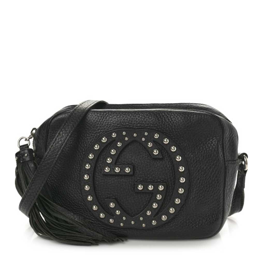 GUCCI Pebbled Calfskin Studded Small Soho Disco B… - image 1