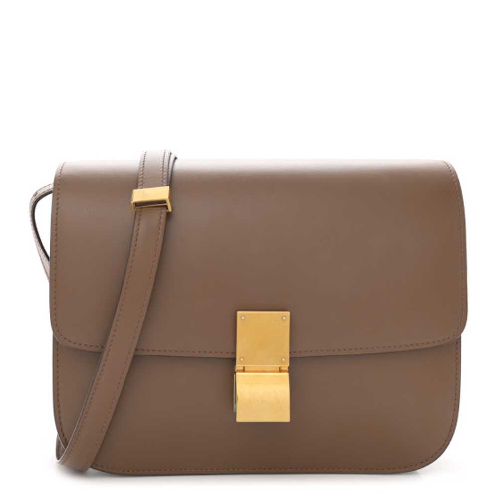 CELINE Smooth Calfskin Medium Classic Box Flap Ba… - image 1