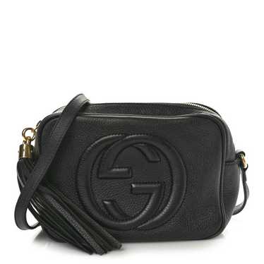 GUCCI Pebbled Calfskin Small Soho Disco Bag Black - image 1