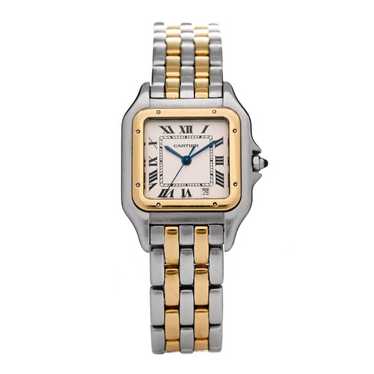 CARTIER Stainless Steel 18K Yellow Gold 27mm Panth