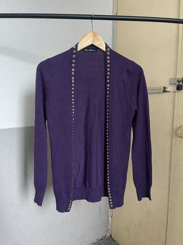 Archive]90s Gold Lamé Grunge Cardigan