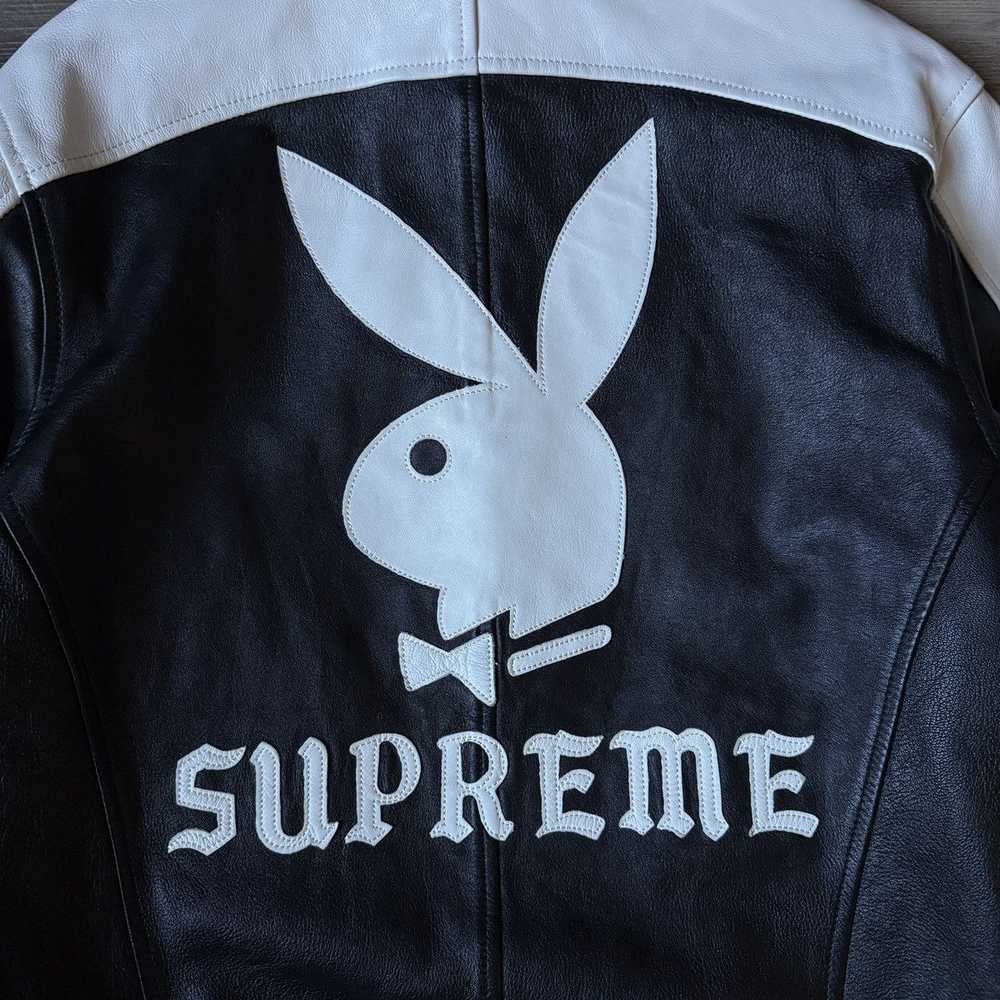 Playboy × Supreme Supreme x Playboy Hooded Genuin… - image 2